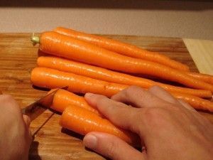 Preparar zanahorias